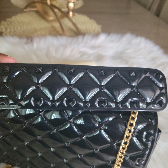 Black rockstud fashion small crossbody bag - Picture 9 of 9